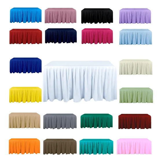 Mantel Bambalina Para Mesa De 2.40x0.73 Varios Colores 