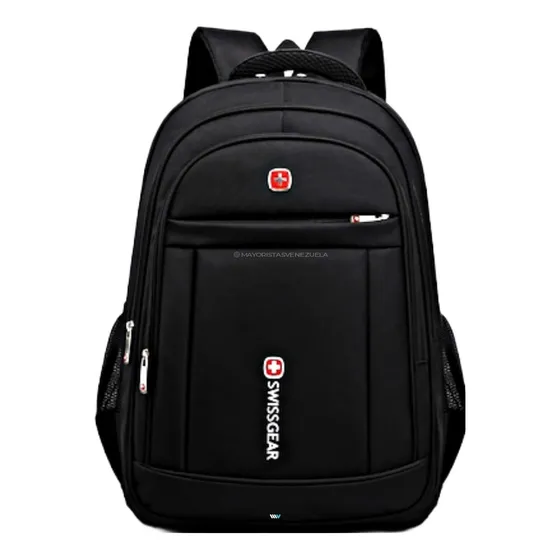 Bolso Morral Mochila Urbano Swissgear Negro Grande Laptop