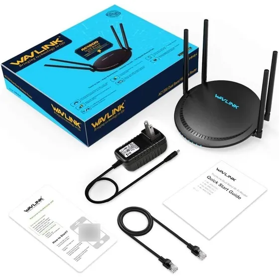 Wavlink Router Ac1200 Dual Band Fibra Inter Netuno Thunder