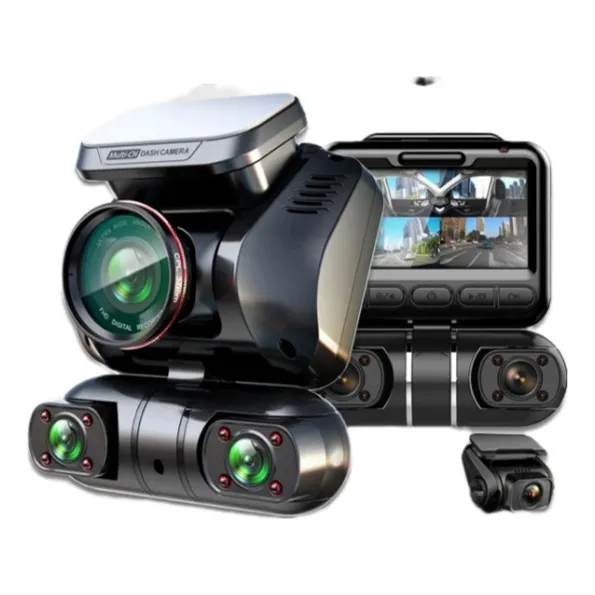 Dash Cam Auto 4 Cámaras 360 Wifi Monitoreo 24h