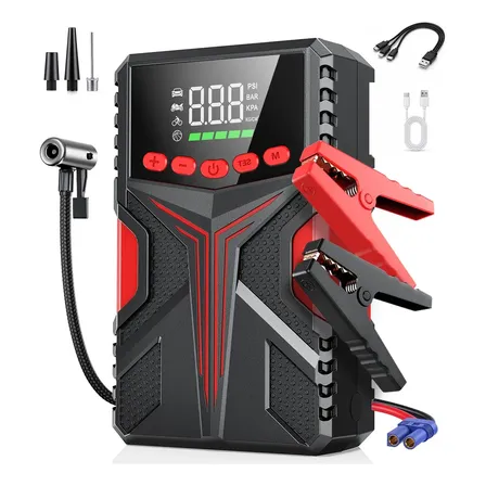 Auxiliar De Partida 6000A Carregador De Portatil 35000mah MAIZHELUN Power Bank Compressor…
