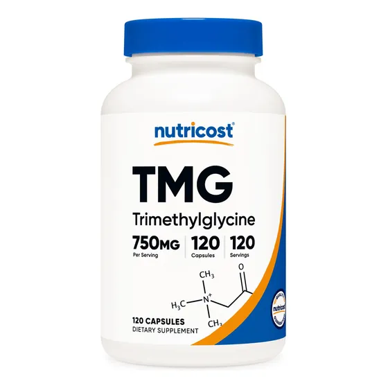 Suplemento Nutricost Tmg (trimetilglicina) 750 Mg 120 Cápsul