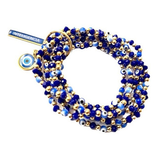 Pulsera Ojo Turco En Chapa De Oro 14k Bisutería 1 Pz Pulsera Ojo Turco En Chapa De Oro 14k Bisutería 1 Pz