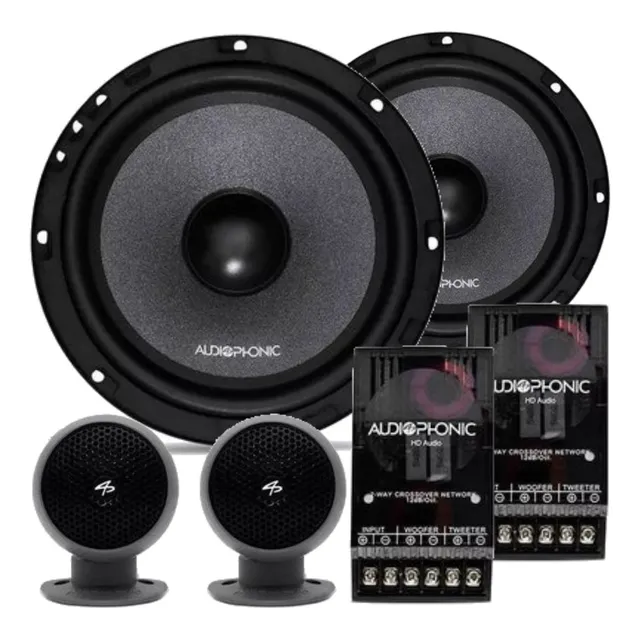 Kit 2 Vias Audiophonic Club 6 Polegad 160 Rms Som Automotivo