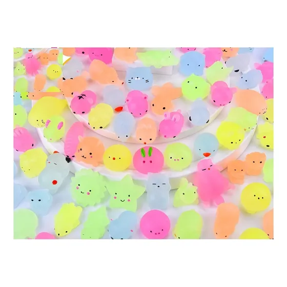Kit X12  Mochis Squishy Luminoso Brilla En La Oscuridad