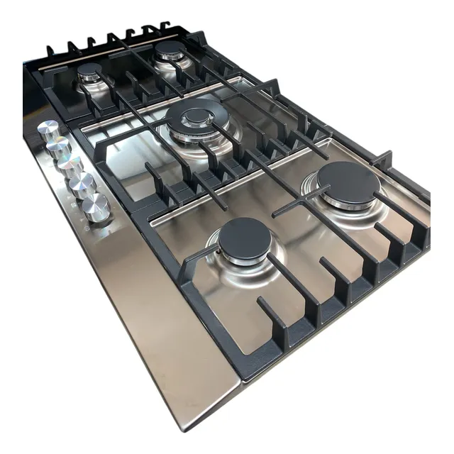 Tope De Cocina Rania A Gas 5h 90cm Acero Inoxidable