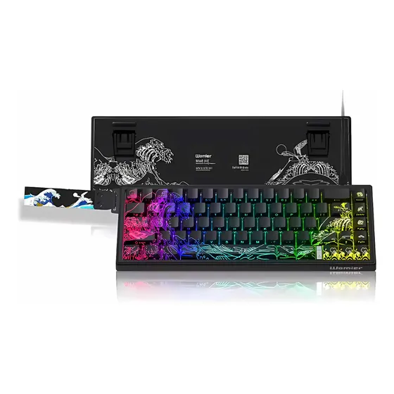 Teclado Magnético Womier M68 He V2 | Rgb | Customizado Preto Inglês Us