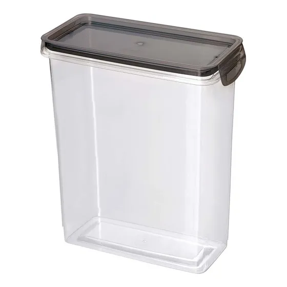 Porta Alimentos Mantimentos Trava Mais Retangular 3l Cristal