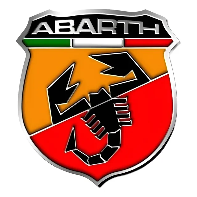 Emblema Abarth Fiat 500 Punto Linea Palio Stilo Bravo Inox 