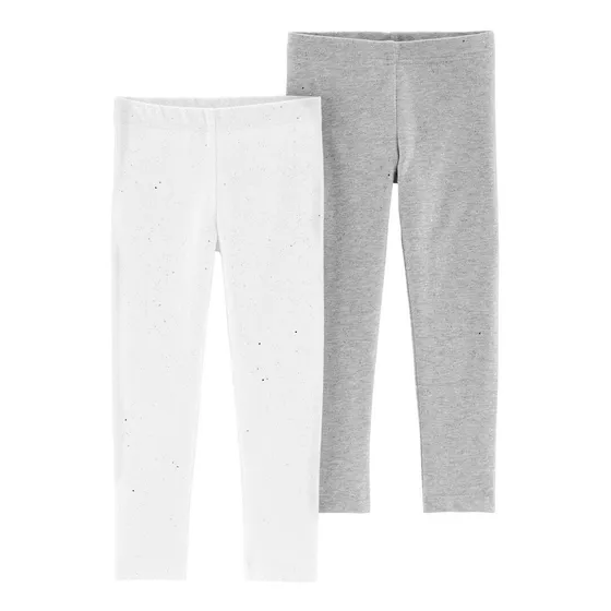 Ropa Carters Bebe Pack 2 Leggings Pantalón Niña De 2t A 6 