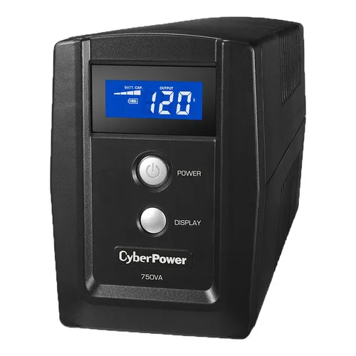 Regulador No Break Cyberpower 750 Va 6 Salidas Nema 5-15r Color Negro