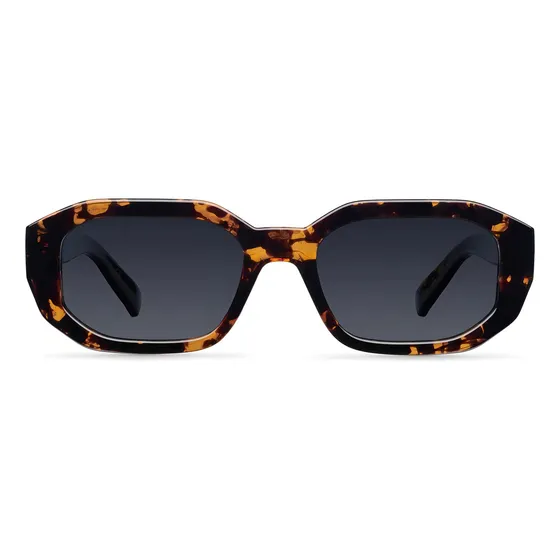Lentes De Sol Meller Polarizados Uv400 Kessie Tigris Carbon Lente Negro Varilla Marrón Armazón Marrón