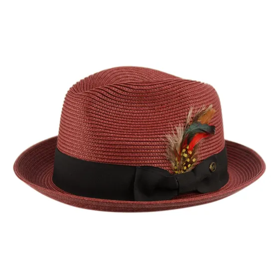 Sombrero Fedora Porkpie De Paja Premium Para Epoch Hats
