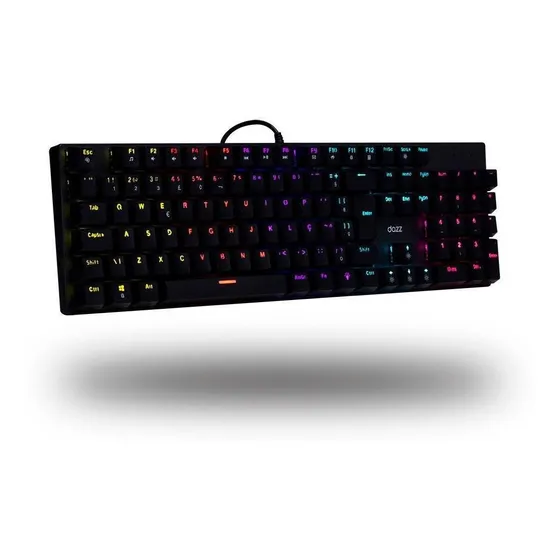 Teclado Mecânico Gamer Rgb Orion Essential Preto Dazz Idioma Português Brasil