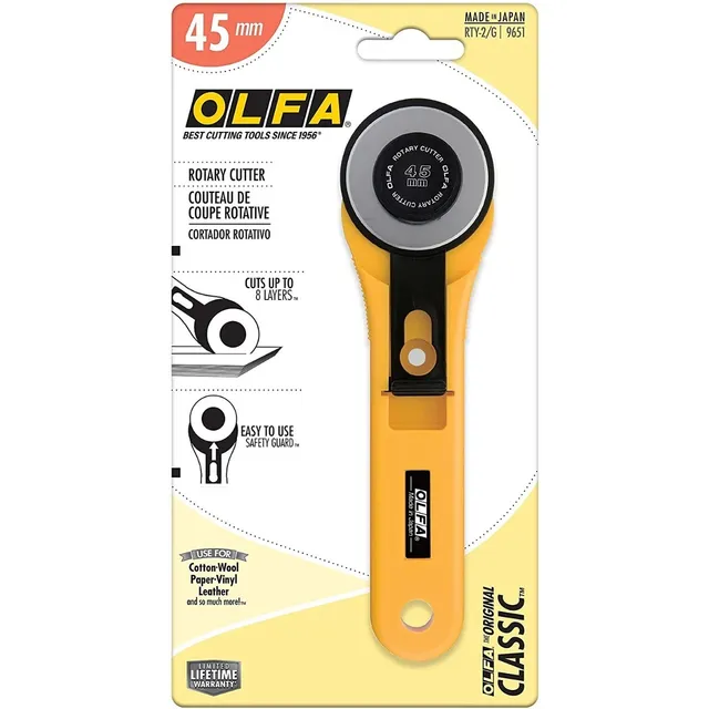 Cortadora De Tela Cúter Rotativo Cuchilla Circular Olfa 45mm