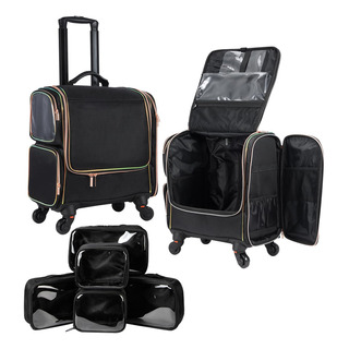 Funda Rolling Makeup Train Stagiant Professional Negra Funda Rolling Makeup Train Stagiant Professional Negra