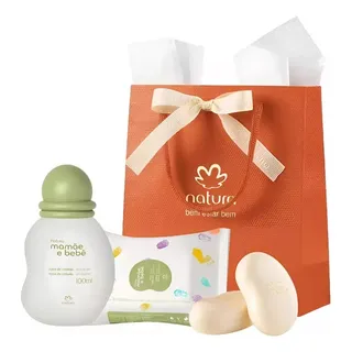 Kit Presente MamĂŁe E BebĂȘ: Perfume + Sabonete + Lenço Natura Kit Presente MamĂŁe E BebĂȘ: Perfume + Sabonete + Lenço Natura