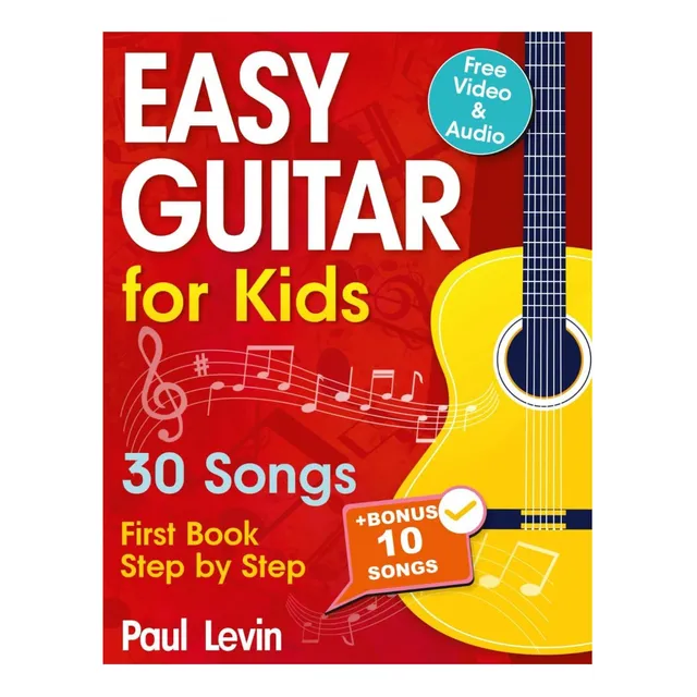 Libro: Clases Fáciles De Guitarra Para Niños + Vídeo: Guitar