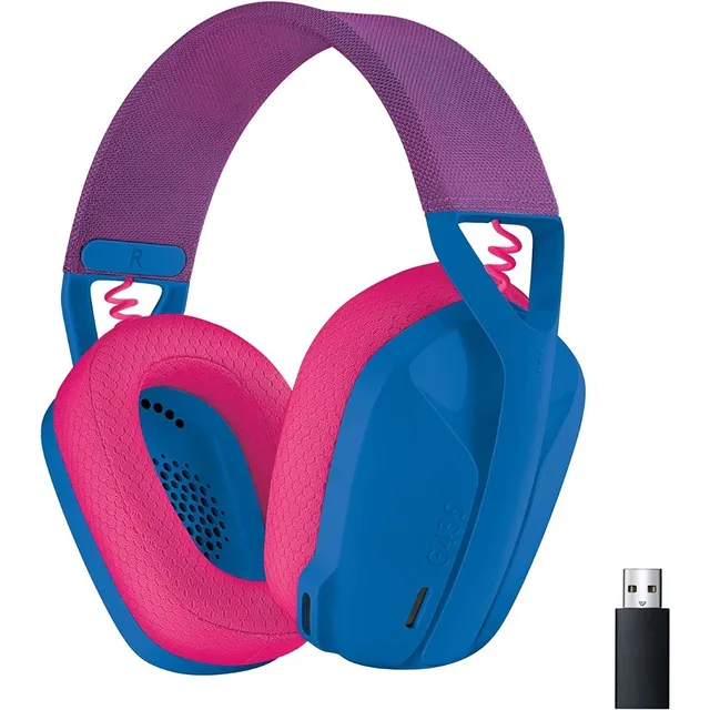 Auriculares gamer inalámbricos Logitech G G Series G435 G435 azul y frambuesa
