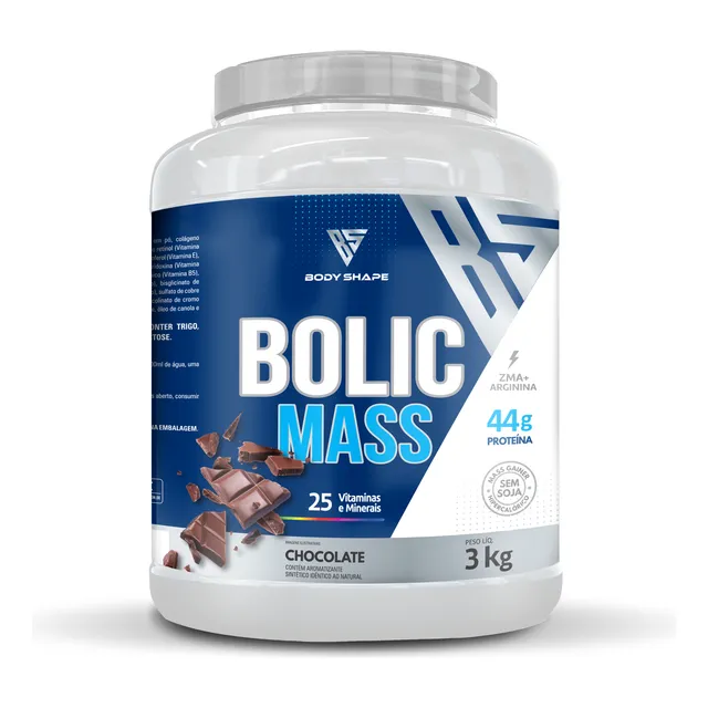 Hipercalorico Bolic Mass 3kg Body Shape (melhor Sabor)