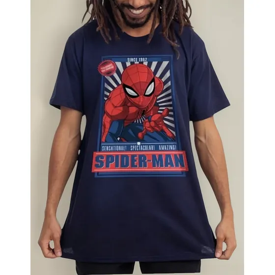 Camisa Homem Aranha Vingadores Geek Nerd Avengers Presente