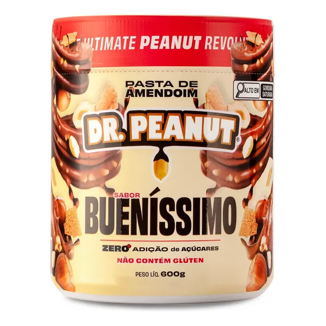 Pasta de amendoim Dr. Peanut Gourmet sabor Bueníssimo x 600g