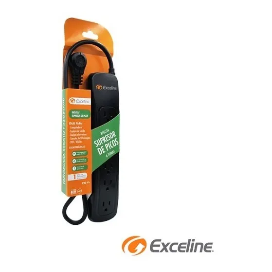 Regleta Multitoma 6tomas 2p+t 15a Exceline Gmt-6-1200308