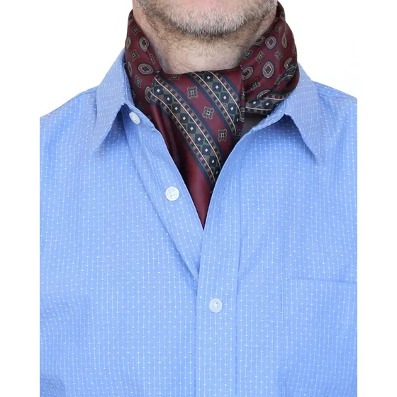 Pañuelo De Seda Italiano Hombre 80cm X 80cm Bulgaros3