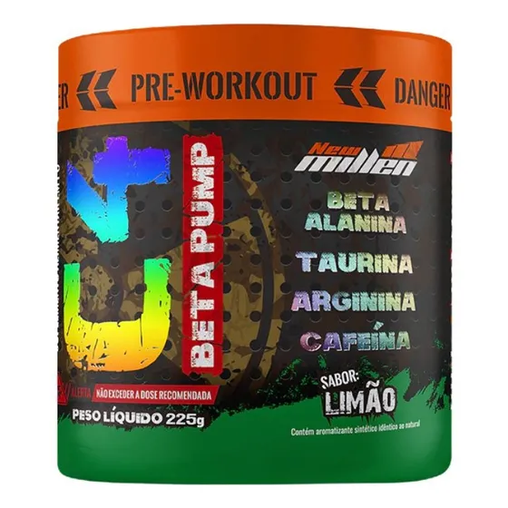 Pré Treino C4 Beta Pump 225g New Millen Eleito 4x Melhor Br