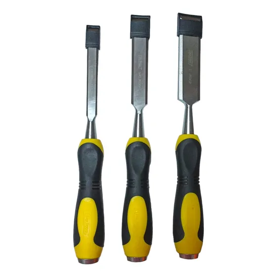 Set Formones 3 Pcs 1/2 3/4 1 Metal Carpinteria - En Oferta