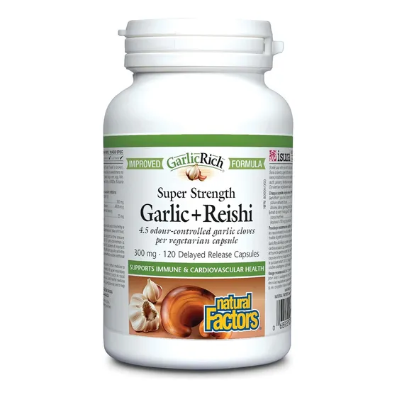 Natural Factors: Rico En Ajo, Súper Fuerte, Ajo Y Reishi,