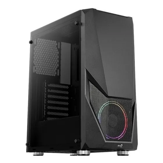  Semitorre Gamer Aerocool Zauron Rgb Vidrio 2 Fans Frgb