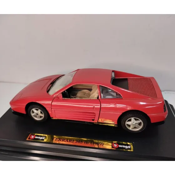 Ferrari 348 Tv 1989 A Escala 1/24 Burago Metal Diecast