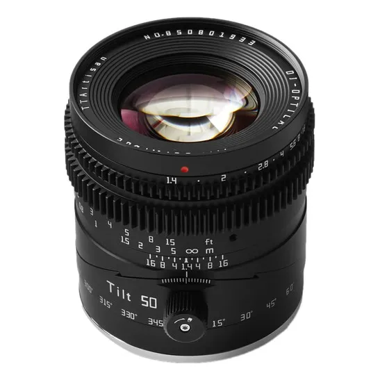 Lente Tilt 50mm De Enfoque Manual Tt Artisan F/1.4 Para Canon Montura Rf Full Frame