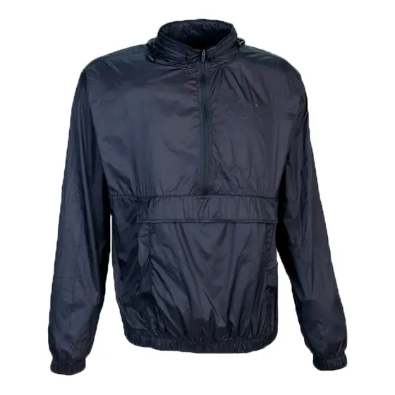 Topper Buzo Medio Cierre Running Hombre Crinkled Neg Ras