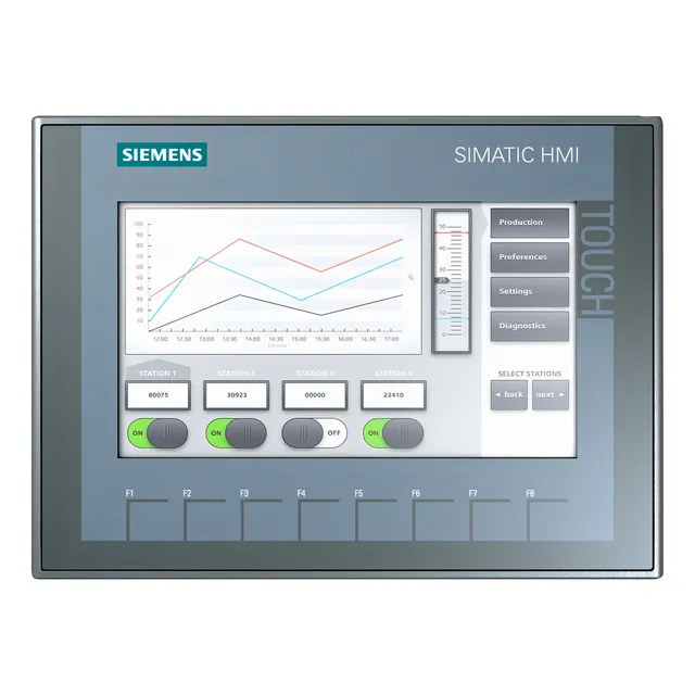  Siemens 6av2123-2ga03-0ax0 Panel Basic Dp Touch Hmi Ktp700 