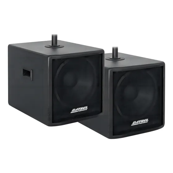 Par De Caixas De Som Subwoofer 300w Ativa Datrel Swa300 Cor Pop 110v/220v