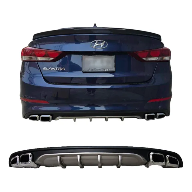 Difusor De Parachoque Trasero Hyundai Elantra 2016 A 2018
