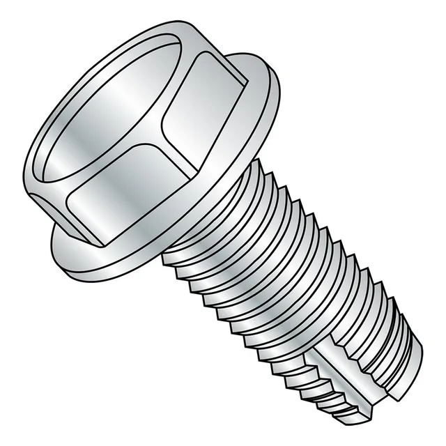 Tornillo De Corte De Rosca Acero Chapado En Zinc Paquete De