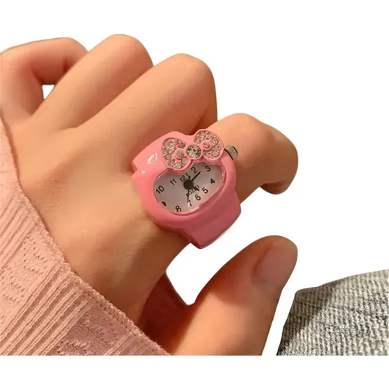 Anillo Reloj Dedo Hello Kitty