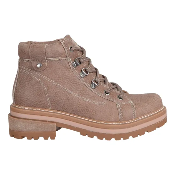 Borcegos Mujer Frágola Broadway01 Cuero Moda Taco Cordón 