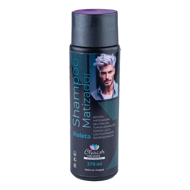 Shampoo Matizador Violeta Hombre 270ml Clarish The White
