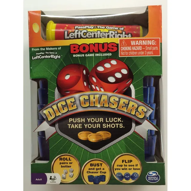 Dado Chasers Bonus Izquierda Centro Derecha Juego Span