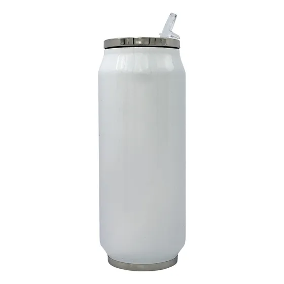 Lata Blanca Y Plateada Para Sublimar 600 Ml