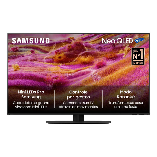 Samsung Vision Ai Tv 43" Neo Qled Ultra 4k Qn90f 2025 Qn43qn90fagxzd Mini Led Processador ...