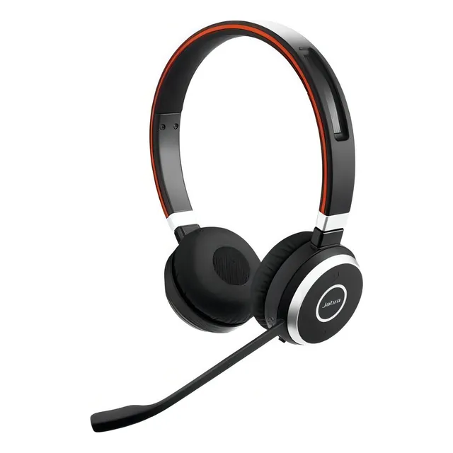 Jabra Headset Sem Fio Evolve 65 Stereo Bluetooth Duo Uc Usb Cor Preto