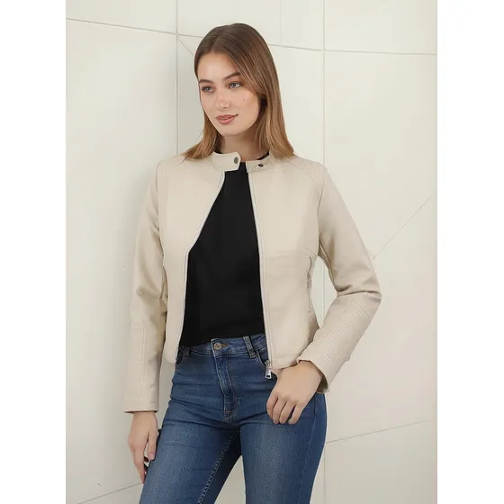 Campera Premium Houston Ecocuero C/ Bolsillos Gu78301