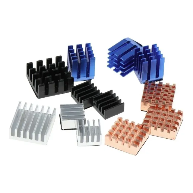 Disipadores Raspberry Aluminio Kit 12u Para Pi4 Con Adhesivo
