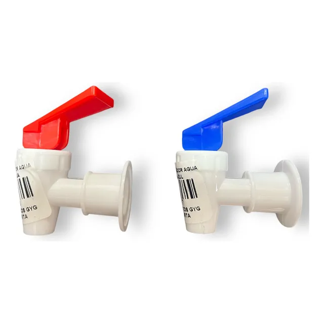 Kit Llave Dispensador Plástica Hembra Agua Fria Y Caliente