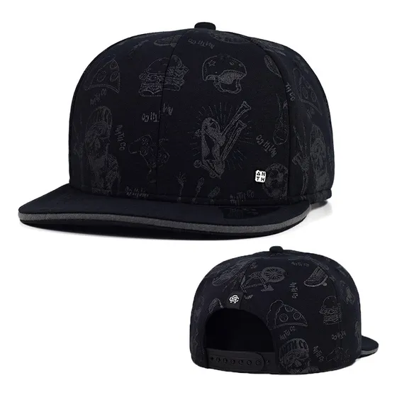 Bone Infantil Anth Co Aba Reta Dark Wolf Black Bulls Maffia